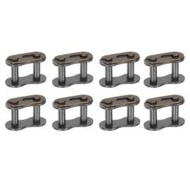 sourcing map 8Pcs 12B-1 Roller Chain Connecting Links 19.05mm Pitch Carbon Steel Master Connector Link, Chain Master Links for 12B-1 Chain
