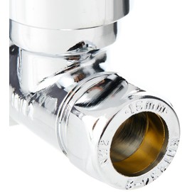 Keenware KRA-002 Straight Radiator & Towel Warmer Valves, Chrome