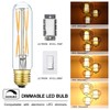 T10 Led Bulb, 8W Dimmable Led Tubular Bulbs, 75-100 Watt