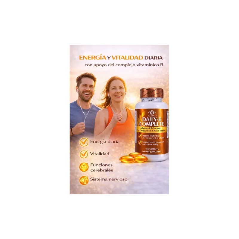 Complejo B Vit. B1 B6 B12 Energía Metabolismo Antiestrés 120