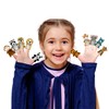JUSTQUNSEEN 12Pcs Finger Puppet Set Jungle, Soft Plush Toy for