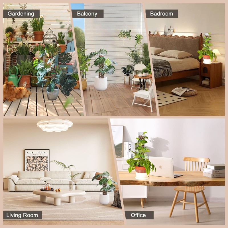 Sisher 6Pcs Plastic Moss Pole D Shape Moss Pole 16