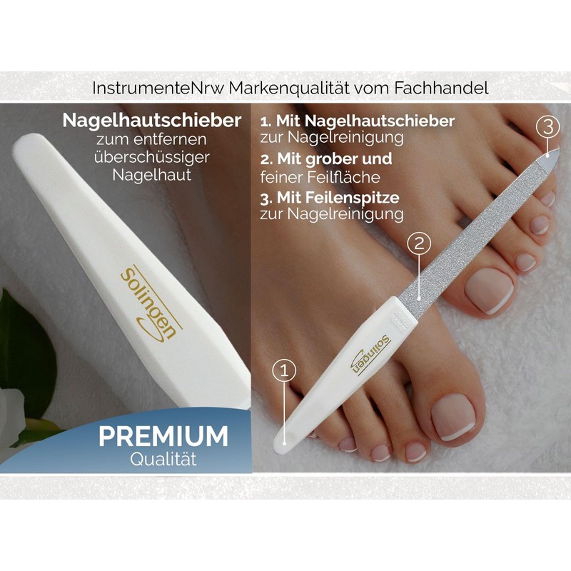 Nail File Set of Solingen Manicure Files Made in Germany
