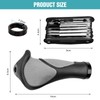 Ergonomic Bicycle Handlebar Grips with Foldable Repair Tool, 22 mm