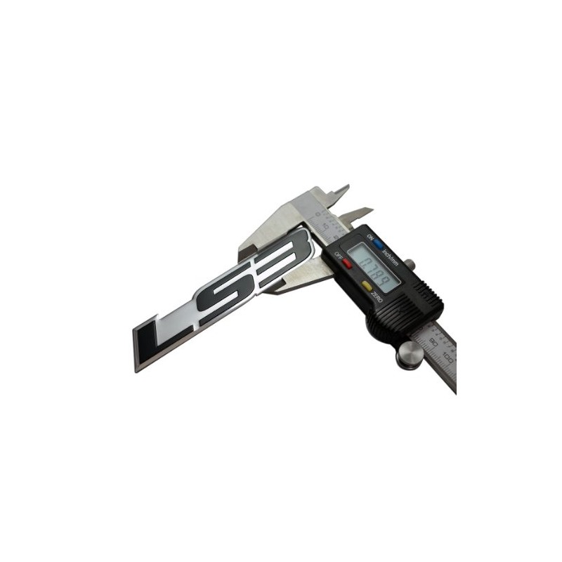 ERPART LS3 Embossed Black on Highly Polished Silver Real Aluminum