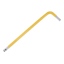 M METERXITY Ball End Hex Key Wrench, 4mm L Shape Long Arm S2 Steel Repairing Tool for Bicycle/Furniture/Equipment/Motorcycle/Machinery, Metric Hexagonal Wrench [Yellow]