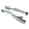 HTTMT MT241-010- Chrome Brake Clutch Skull Hand Levers Compatible with