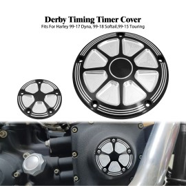 YHMTIVTU Derby Cover Timing Timer Clutch Covers For Harley Softail 99-17 Fat Boy Bob