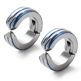 SCIOLTO No Piercing Needed, Fake Earrings, Non-Hole Earrings, Ear Cuff, Ring Earrings, Men's, Women's, Silver Stainless Steel