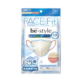 ビースタイル 立体冷感タイプ ふつうサイズ サンドベージュ×ピーチモカ 7枚入