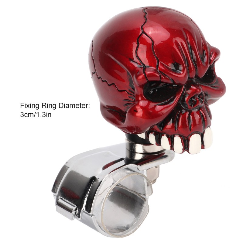 Steering Wheel Spinner Knob Skull Shape Universal Power Handle for