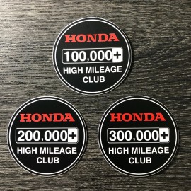 Honda High Mile Club Sticker Set Decal civic accord si Type R CR-V Ridgeline