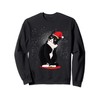 Tuxedo Cat Christmas Santa Claus Snow Winter Costume Gift Sweatshirt