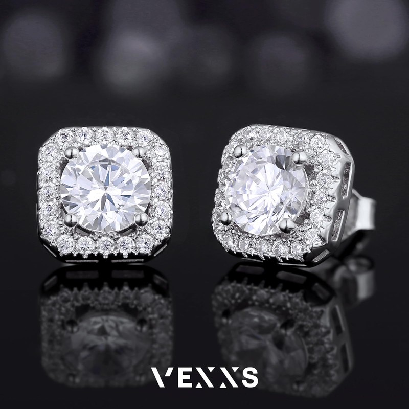 VEXXS 925 Sterling Silver Stud Earrings4