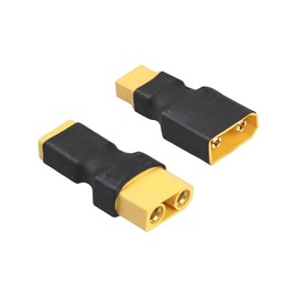 BABUVYA XT60 to XT90 Adapter,XT60 to XT90 Connector Without Wires RC LiPo Battery Connectors (XT60 to XT90 Male & Female Adapter)