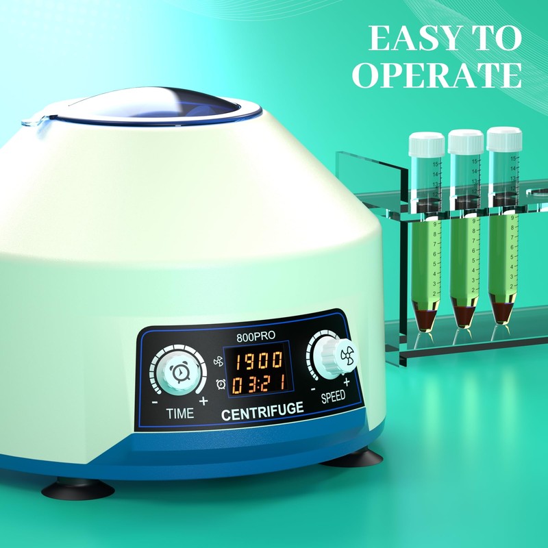 4000RPM Centrifuge Machine, 15mlX6 Capacity Benchtop Centrifuges, Electric Centrifuges with
