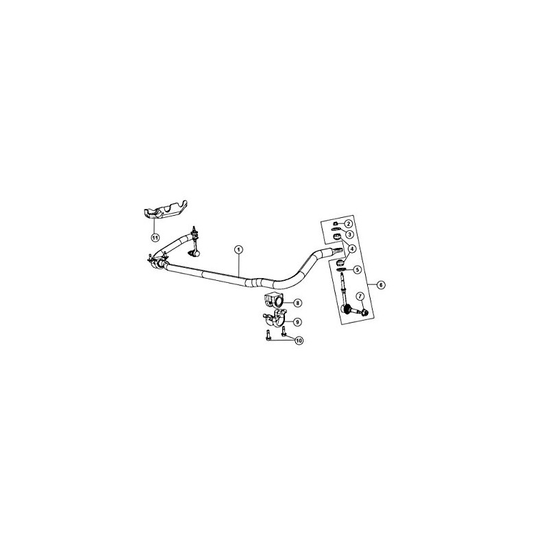 Mopar 68020464AB LINK KIT STABILIZER BAR
