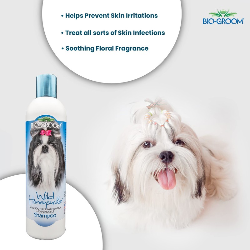 Bio-Groom Wild Honeysuckle Dog Shampoo - Natural Scent Pet Shampoo,
