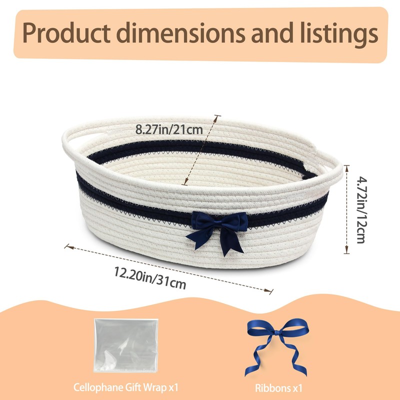 Goodheim Hamper Baskets for Gifts Empty，Christmas Gift Basket Kit with
