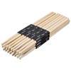 MECCANIXITY 12 Pairs Maple Wood Drumstick Anti Slip Handle Grips