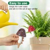 Prashent Plant Watering Globes, 8 Pack Self-Watering Terracotta Spikes -