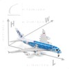 QIYUMOKE 1/300 ANA A380 Blue Turtle Design Metal Die Cast