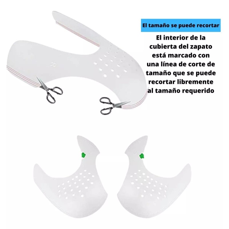 Veraly 2 Pares Protector De Tenis Antiarrugas Shield Sneaker 4pz