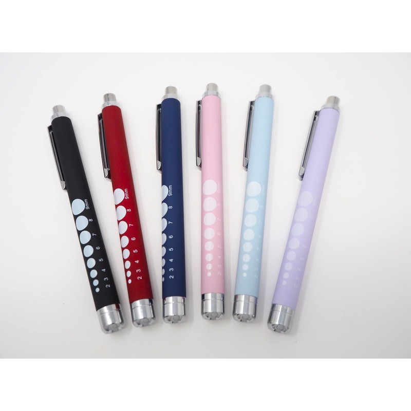Umed Boeki Lightweight White LED Penlight Rubber Look Retractable Switch