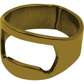 Gold Bottle Opener Ring - 1" x 1"