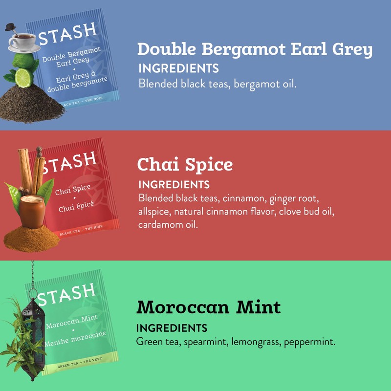 Stash Tea Day to Night Tea Sampler - Assorted Specialty