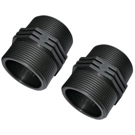 AERZETIX - C51983 - Set of 2 - Double Nipples with Plastic Thread Connection - Double Thread Male/Male - 2" x2" - PN6 Bar - Fittings Compression Connection for Screwing in