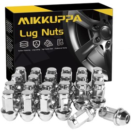 MIKKUPPA 24PCS M14x2.0 Lug Nuts - Replacement for 2004-2014 Ford F-150, 2003-2014 Ford Expedition, 2003-2012 Lincoln Navigator Aftermarket Wheels - Chrome OEM Bulge Acorn Seat Lug Nuts