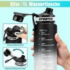 MOMSIV Water Bottle, 1 Litre Sports Water Bottle, BPA-Free, Leak-Proof