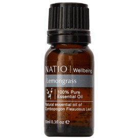 Natio Pure Essential Oil, Lemongrass, 10ml