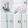 ETEKJOY Keyless Ratchet Lock for Sliding Glass Door Showcase Display