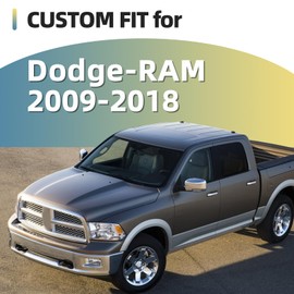 4pcs Glossy Silver Exterior Door Window Pillar Posts Molding Cover Panel Trim Stickers Side Door Window Cover Trim Kits for Dodge Ram 1500 2500 3500 2009-2015 2016 2017 2018 Accessories