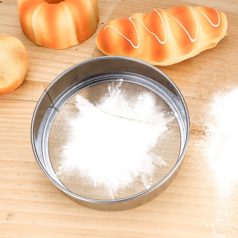 Stainless Steel Flour Sieves, Sieve for Baking, Icing Sugar Sieve,
