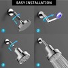 FEELSO Filtered Shower Head High Pressure, 6 Settings Bathroom Shower