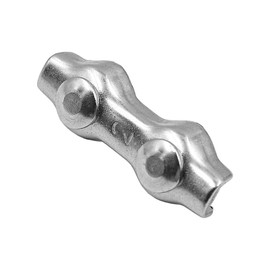 Sarini 10PCS M2 Wire Rope Clamp Stainless Steel Duplex Clamp 2mm Rope Connector Cable Clamps for Clothesline Tensioner Awning Fixed