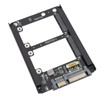 Dual Msata SSD to 2.5inch SATA III Adapter 6Gbps Supports