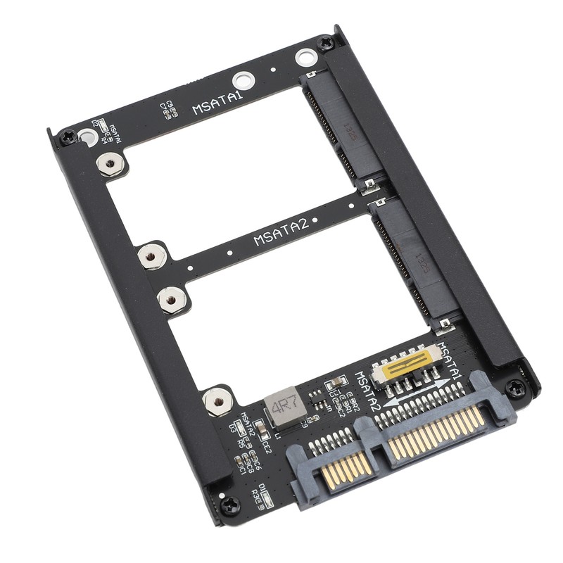 Dual Msata SSD to 2.5inch SATA III Adapter 6Gbps Supports