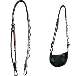 LOTMIAI Phone Strap Purse Strap Replacement Adjustable Paracord Woven Bag Strap for Bag Camera Handbag with Water Bottle Holder