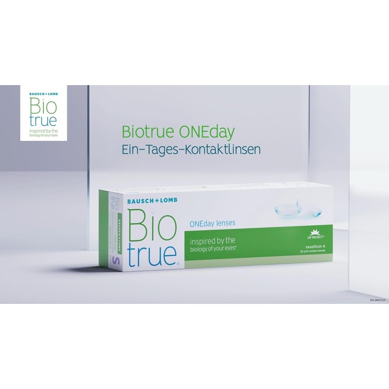 Biotrue, ONEday, clear, 30, BC 8.6 millimeters, DIA 14.2 millimeters,