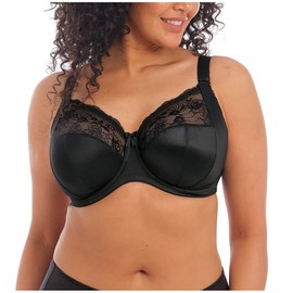 Elomi Morgan Plain Underwired Full Cup Bra (36FF, Black)
