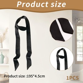 BFUZXY Women's Satin Belt, Women's Ties, Long Women's Band, Madame Breathable Tie, Fashion Fabric Belt Accessory, Women's Decorative Hat Accessory, Elegant and Comfortable, Stylish and Versatile,