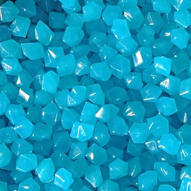 MOCNT 300Pcs Deep Blue Glow in the Dark Pebbles Rock Luminous Cobblestones Glowing Pebbles Stones Garden Yard Decor Home Walkway Aquarium Fish Tank Decoration 14x11mm