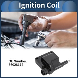X AUTOHAUX Ignition Coil Ignition Coil Pack No.56028172 for Dodge for Ram 3500 1998-2003