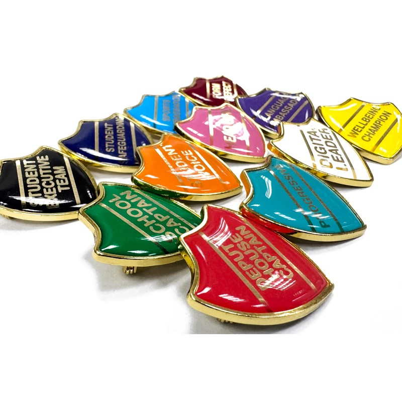 Create Your Own School Shield Badge (Purple)