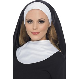 Smiffys Nuns Kit with Hood and Collar