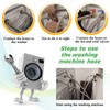 4ft Premium Stainless Steel Washing Machine Hoses Burst Proof 2